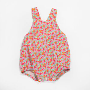 Baby dungarees in Liberty Swift Song